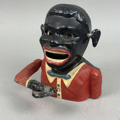 Sale Photo Thumbnail #312: Starkie Mechanical Cast Iron Bank