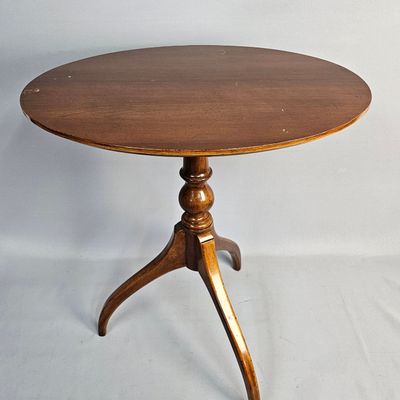 Sale Photo Thumbnail #80: Alfred Assid Cherry Tilt-Top Tea Table