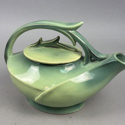 Sale Photo Thumbnail #253: McCoy Ceramic Blended Glaze Leaf Teapot