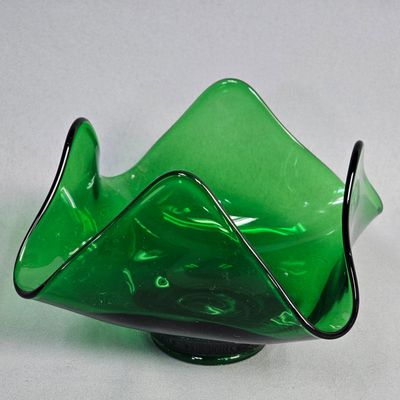 Sale Photo Thumbnail #85: MCM Emerald Green Handkerchief Vase