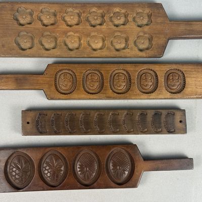 Sale Photo Thumbnail #204: Shinwakaya Japanese Carved Wood Kashigata Molds