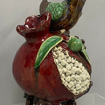 Sale Photo Thumbnail #175: Boyuan Chinese Shiwan Ceramic Pomegranate Sculpture