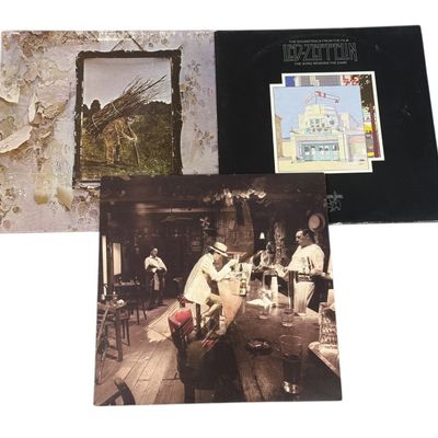Sale Photo Thumbnail #225: Led Zeppelin 3 Record Vinyl LP Collection