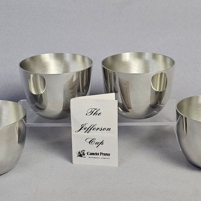 Sale Photo Thumbnail #27: Camelot Pewter Jefferson Cup Set