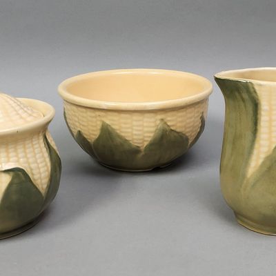 Sale Photo Thumbnail #484: Shawnee Corn King Ceramic Trio