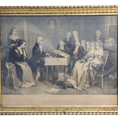 Sale Photo Thumbnail #38: Mozart I Wien Framed Lithograph