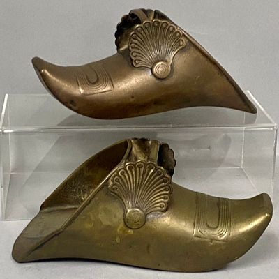 Sale Photo Thumbnail #198: Pair of Spanish Colonial Brass Stirrups