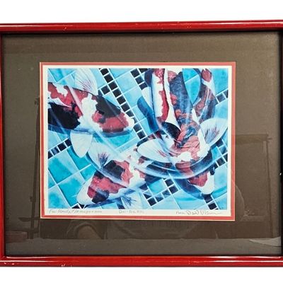 Sale Photo Thumbnail #79: David Conrad Oliver Bel-Air Koi Lithograph