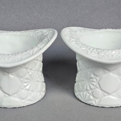 Sale Photo Thumbnail #90: Fenton Daisy and Button Milk Glass Top Hats