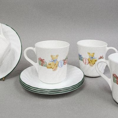 Sale Photo Thumbnail #402: Holiday Magic Teddy Bear Cups & Saucers