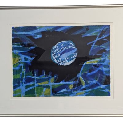 Sale Photo Thumbnail #63: Walker Abstract Serigraph No 114