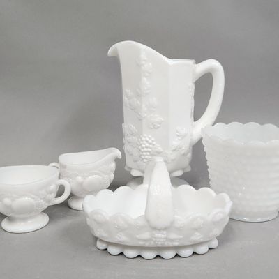 Sale Photo Thumbnail #463: Westmoreland & Fire King Milk Glass