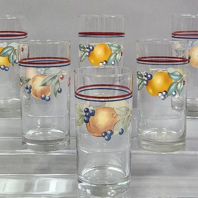 Sale Photo Thumbnail #493: Corelle Abundance Fruit Glasses #2