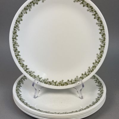 Sale Photo Thumbnail #277: Corelle Spring Blossom Green Dinner Plates