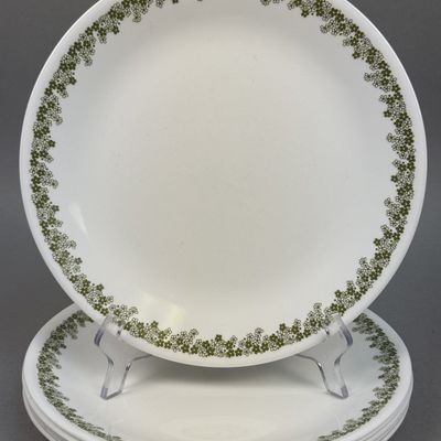 Sale Photo Thumbnail #278: Corelle Spring Blossom Green Dinner Plates