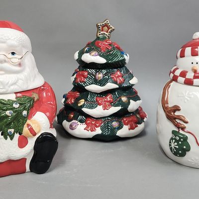 Sale Photo Thumbnail #457: Gibson & Houston Harvest Christmas Cookie Jars