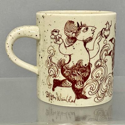 Sale Photo Thumbnail #123: Rosenthal Studio-Linie Bjorn Wiinblad Stoneware Mug