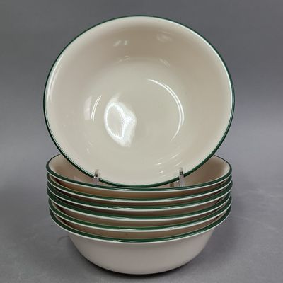Sale Photo Thumbnail #413: Corelle Green Rimmed Vitrelle Bowls