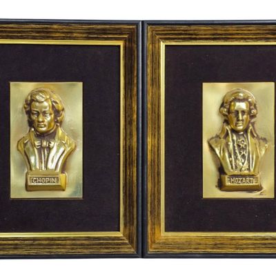 Sale Photo Thumbnail #93: Academy Arts Framed Composer Busts