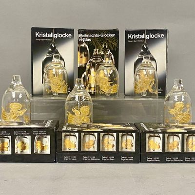 Sale Photo Thumbnail #171: Bjorn Wiinblad Rosenthal Crystal Angel Bells