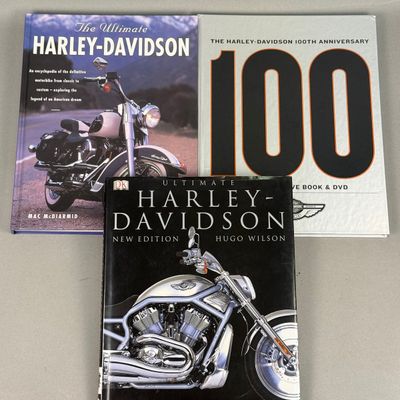 Sale Photo Thumbnail #310: Harley-Davidson Three Hardcover Books