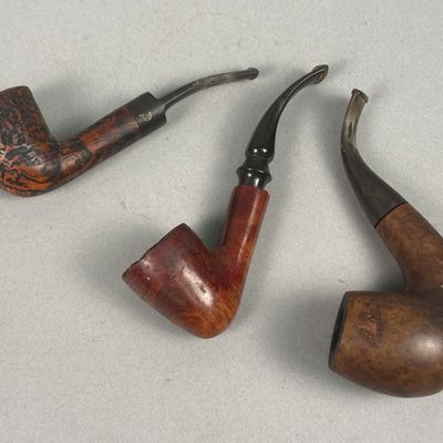 Sale Photo Thumbnail #199: Big Ben & Irish Seconds Briar Tobacco Pipes Dunhill Rack