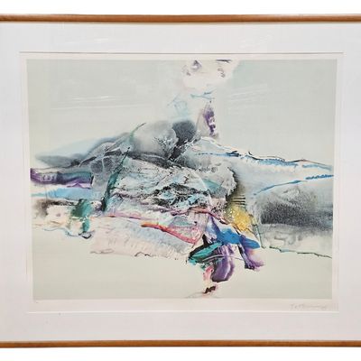 Sale Photo Thumbnail #70: Chuang Che Landscape I Serigraph