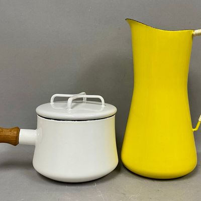 Sale Photo Thumbnail #398: Dansk Kobenstyle Enamel Kitchenware Pair