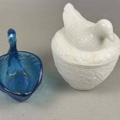 Sale Photo Thumbnail #265: Avon and Blue Glass Bird Novelties