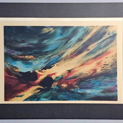 Sale Photo Thumbnail #41: Leonardo Nierman Volcanic Wind Lithograph
