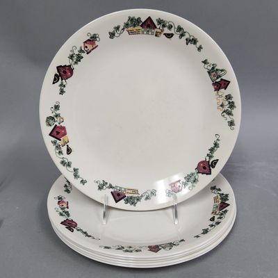 Sale Photo Thumbnail #416: Corelle Birdhouse Pattern Dinner Plates