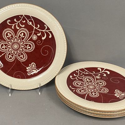 Sale Photo Thumbnail #372: Pier 1 Maribeth Ironstone Dinner Plates