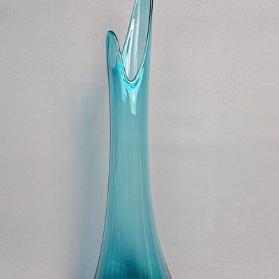 Sale Photo Thumbnail #399: Large MCM Swung Glass Floor Vase