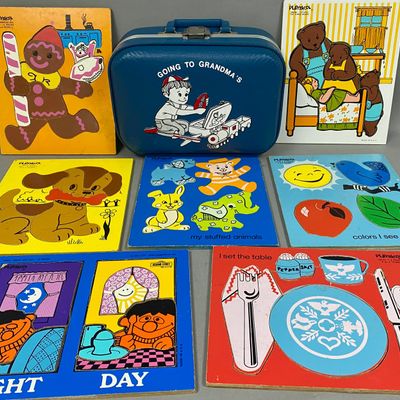 Sale Photo Thumbnail #353: Playskool Wooden Puzzles and Trojan Suitcase