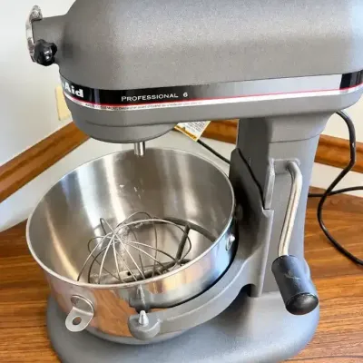 KitchenAid Professional 6-Quart Stand Mixer with Stainless Steel Bowl & Wire Whisk