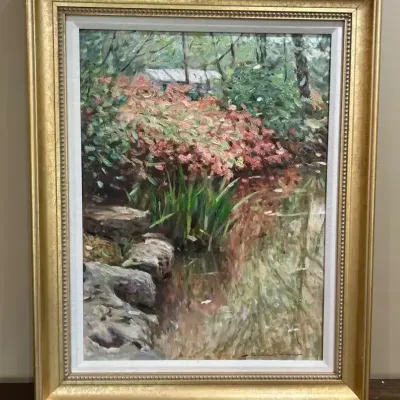Oil Painting By Leonard Wren 24” X 30” With Frame 
