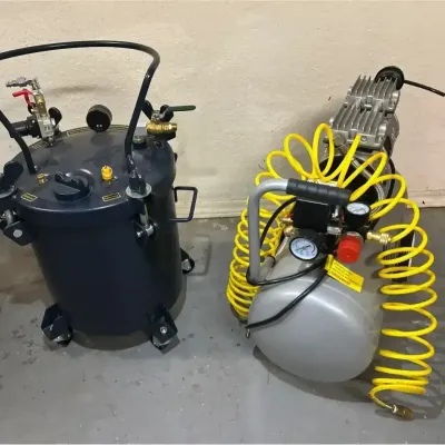 California Air Tools 2.5 Gal Pressure Pot For Casting 365C And Air Compressor