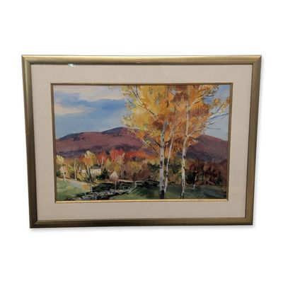 John Whorf (American 1903-1959) Watercolor and Gouache on Paper, Autumn, Signed