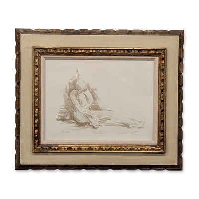 Jan De Ruth (American 1922-1991) Lithograph on Paper, Respite, Signed & Numbered