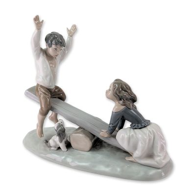 Lladro Seesaw Porcelain Figurine 4867