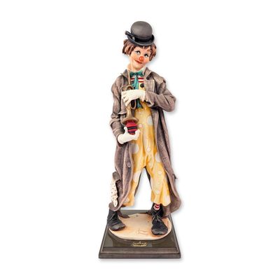 Giuseppe Armani Florence Cold-Cast Porcelain Musical Clown Sculpture 401E