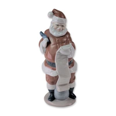 Lladro Santa Claus Porcelain Figurine Santas List 6657