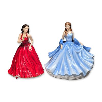 2pc Royal Doulton Caesars Exclusive Limited-Edition Bone China Figurines