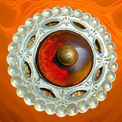 Sale Photo Thumbnail #208: A DIVISON ONE PEARL-TORTOISE AND GOLD BUTTON