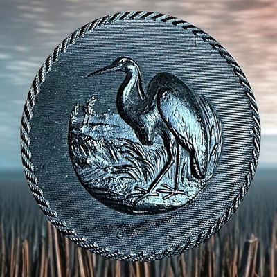 Sale Photo Thumbnail #306: A DIVISION ONE PICTORIAL HORN BUTTON