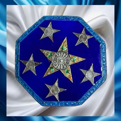 Sale Photo Thumbnail #105: A DIVISION ONE COLORFUL ENAMEL BUTTON