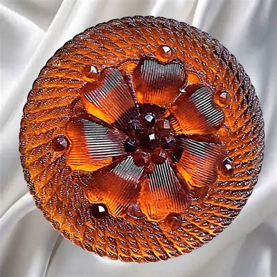 A DIVISION ONE FULL BODY COLORED LACY GLASS BUTTON