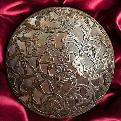 Sale Photo Thumbnail #386: A DIVISION ONE ART NOUVEAU PEARL BACKGROUND BUTTON