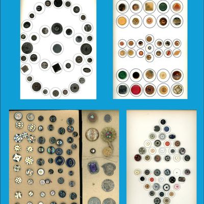 4 PLUS CARDS OF DIVISION ONE AND THREE BUTTONS