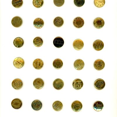 Sale Photo Thumbnail #170: A CARD OF DIVISION ONE OVERALL BUTTONS